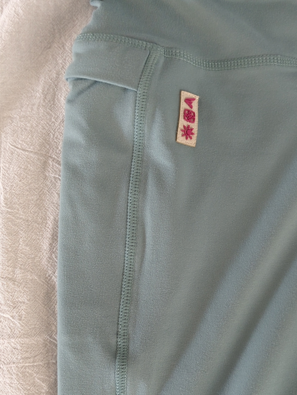 Easton x Jen Schro ADAN Leggings - Garland Dusty Teal Green Blue Size M - Picture 5 of 8